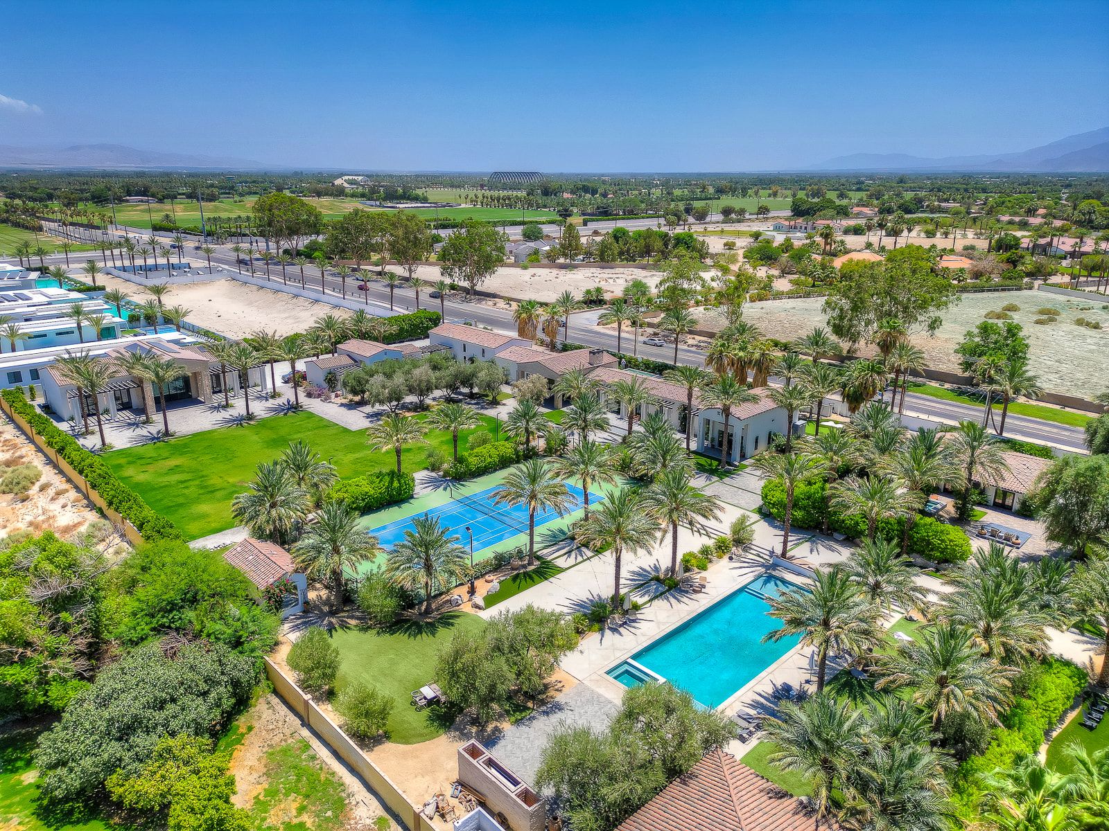 Aerial view of Cache Estate