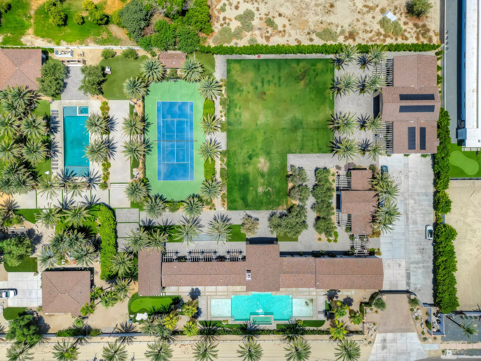 Aerial view of Cache Estate