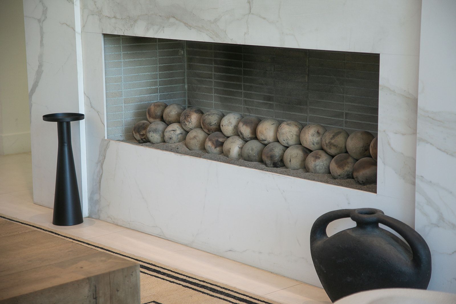 Great room and kitchen at Cache Estate