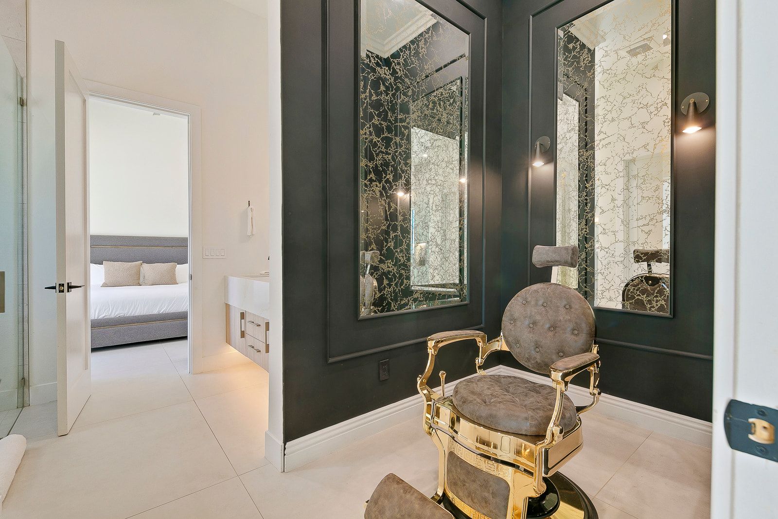 Bedroom suite and bath at Cache Estate