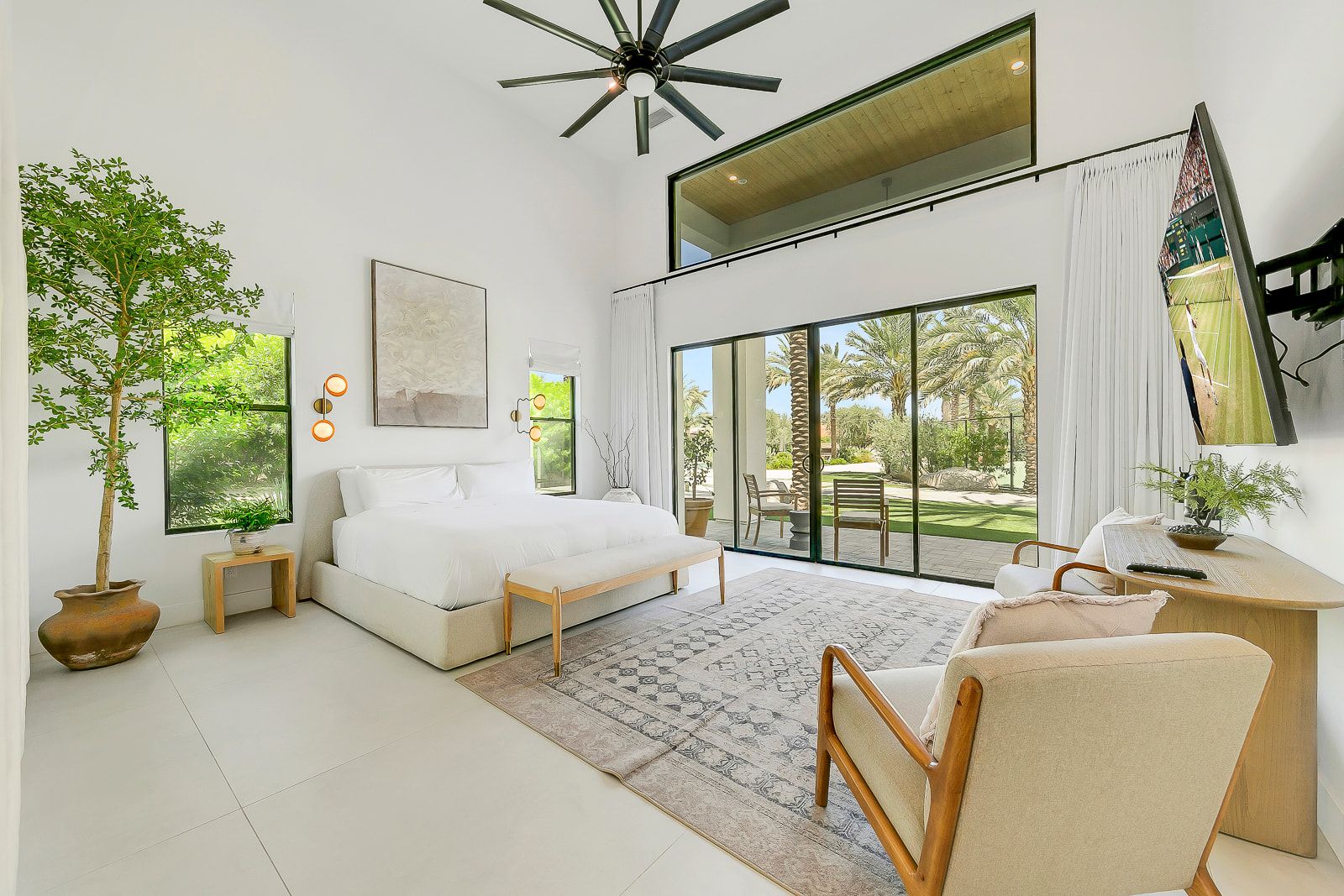 Bedroom suite and bath at Cache Estate