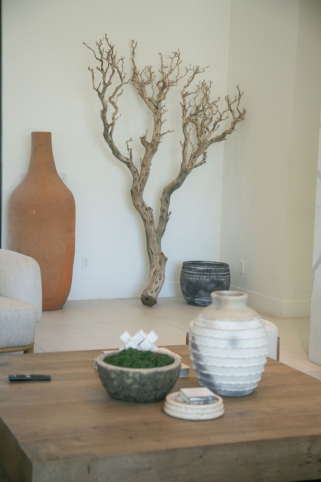 Great room and kitchen at Cache Estate